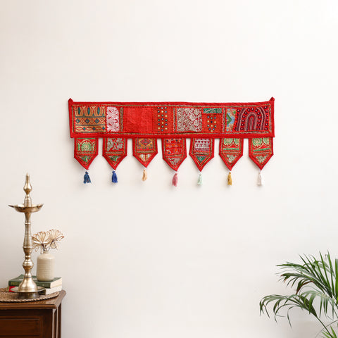 Khambadiya patchwork toran for festive decor