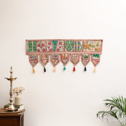Khambadiya patchwork toran for festive decor