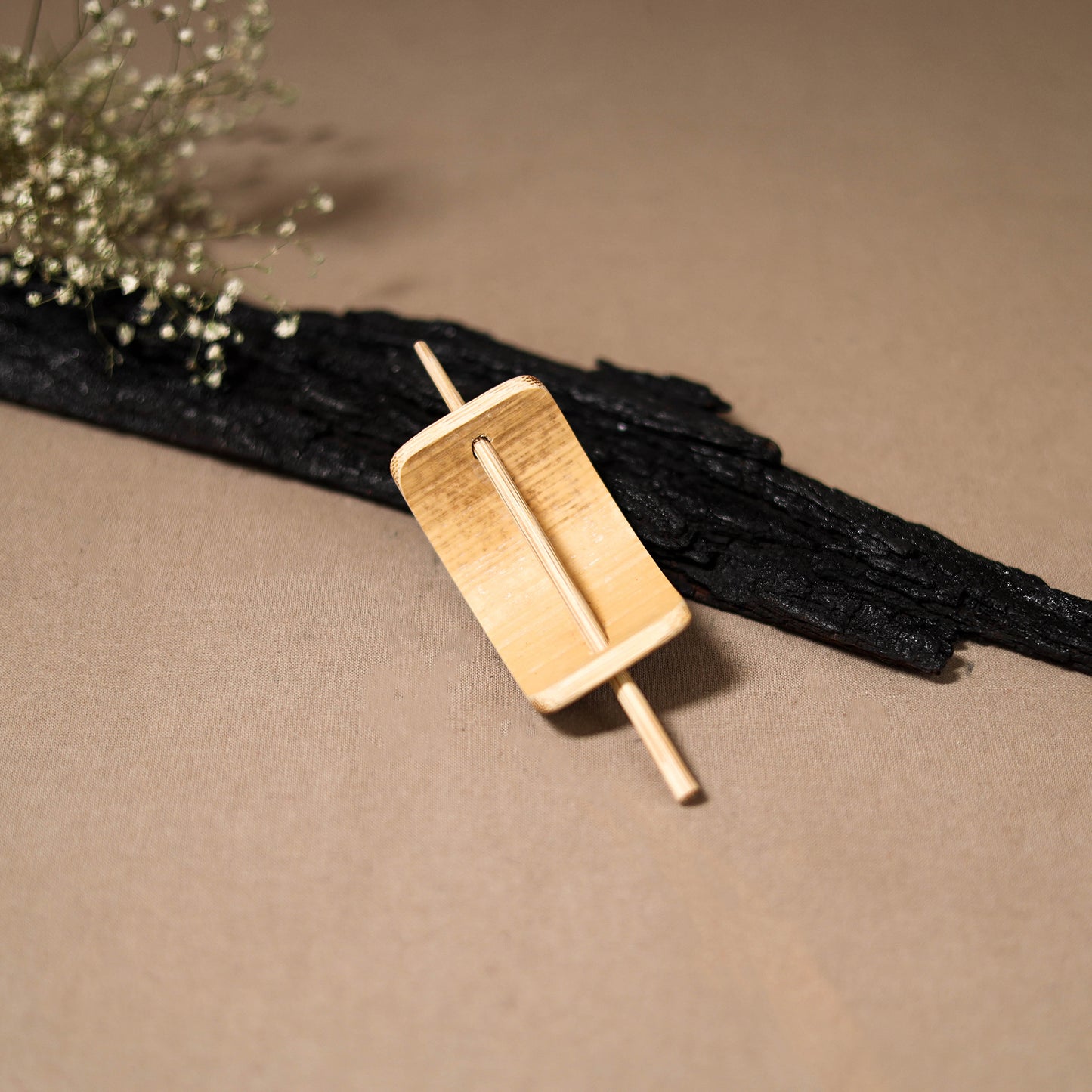 Kerala Mural Handpainted Bamboo Bun Holder Juda Pin 22