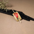 Kerala Mural Handpainted Bamboo Bun Holder Juda Pin 30