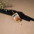 Kerala Mural Handpainted Bamboo Bun Holder Juda Pin 33