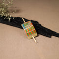 Kerala Mural Handpainted Bamboo Bun Holder Juda Pin  37