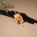 Kerala Mural Handpainted Bamboo Bun Holder Juda Pin  48