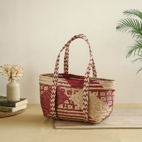 Handcrafted Natural Water Hyacinth Shoulder Bag from Assam 12