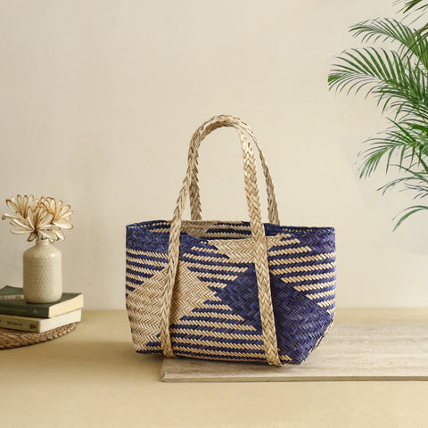 Handcrafted Natural Water Hyacinth Shoulder Bag from Assam 22