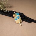 Kerala Mural Handpainted Bamboo Bun Holder Juda Pin  49