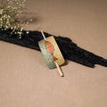 Kerala Mural Handpainted Bamboo Bun Holder Juda Pin  52
