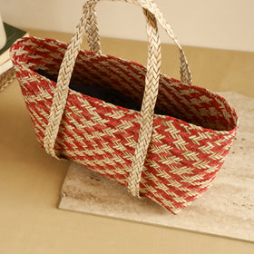 Handcrafted Natural Water Hyacinth Shoulder Bag from Assam 19
