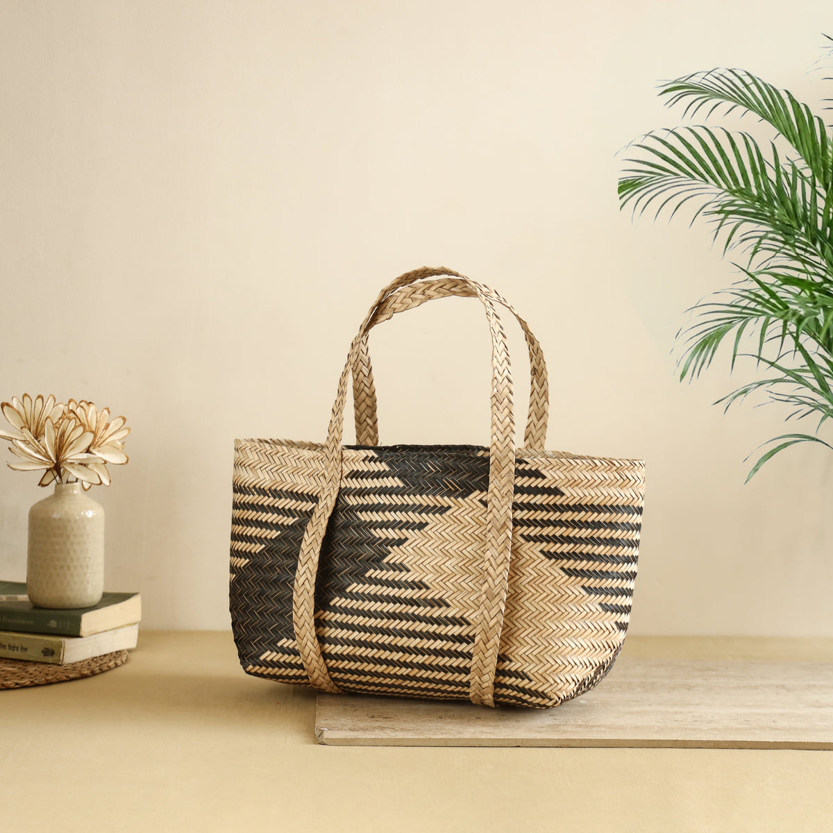 Handcrafted Natural Water Hyacinth Shoulder Bag from Assam 16