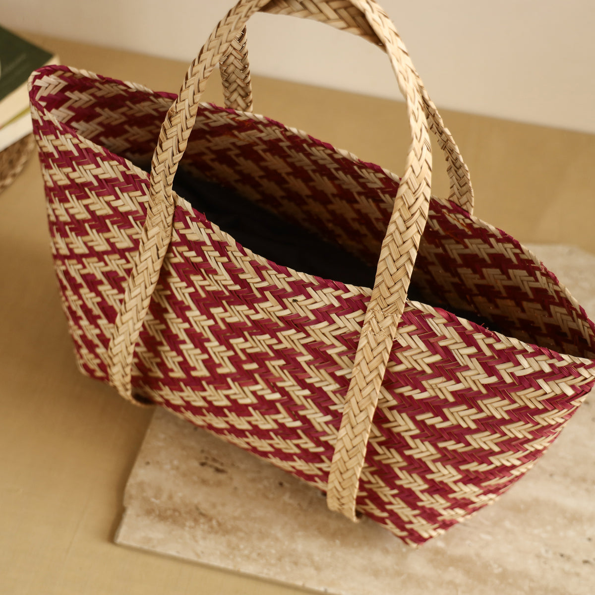 Handcrafted Natural Water Hyacinth Shoulder Bag from Assam 15