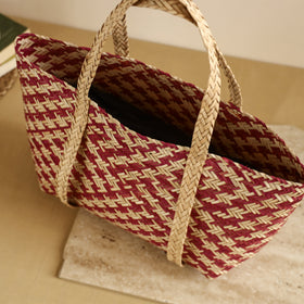 Handcrafted Natural Water Hyacinth Shoulder Bag from Assam 15