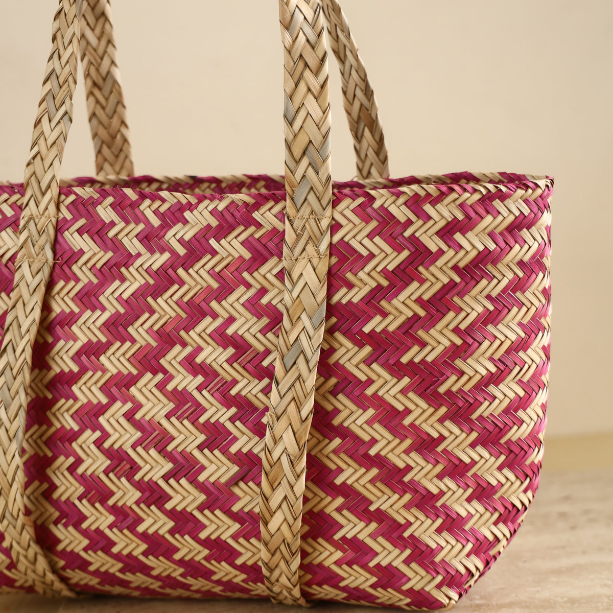 Handcrafted Natural Water Hyacinth Shoulder Bag from Assam 14
