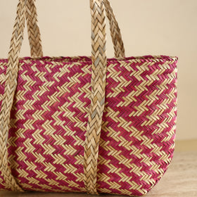 Handcrafted Natural Water Hyacinth Shoulder Bag from Assam 14