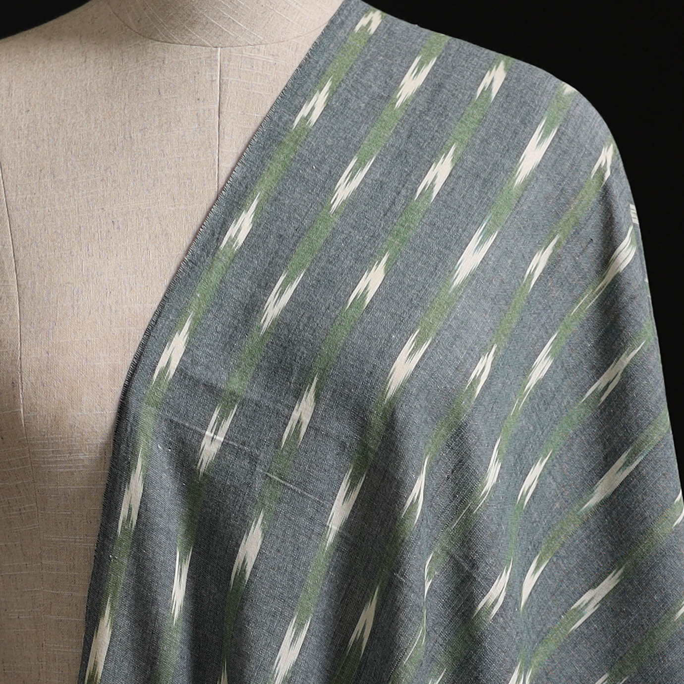 Pochampally Ikat Weave Pure Cotton Fabric 47