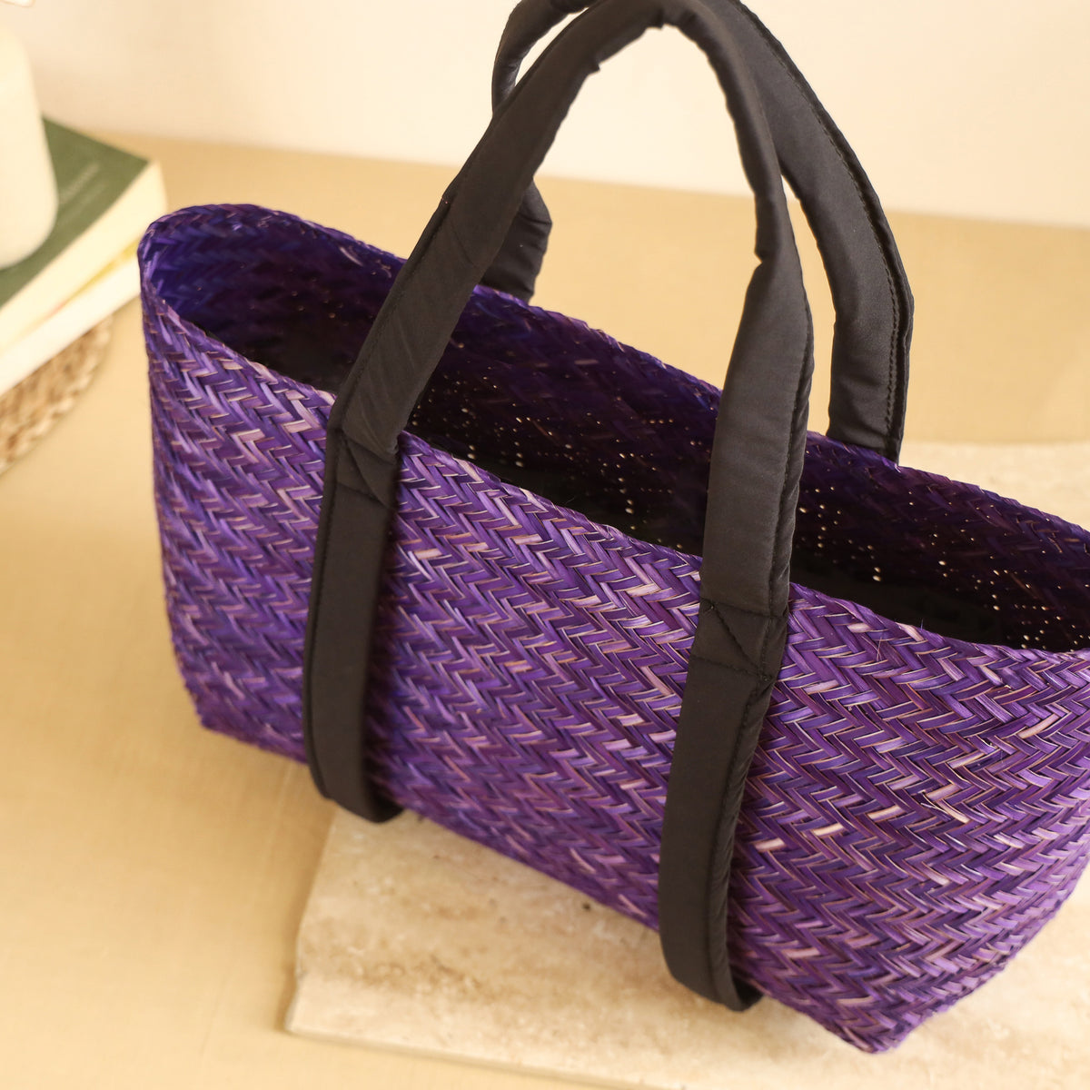 Handcrafted Natural Water Hyacinth Shoulder Bag from Assam 13