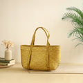 Handcrafted Natural Water Hyacinth Shoulder Bag from Assam 11