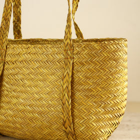 Handcrafted Natural Water Hyacinth Shoulder Bag from Assam 11