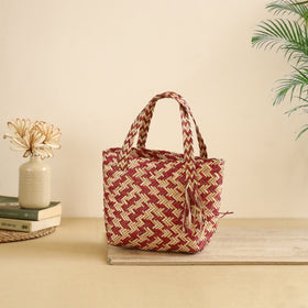 Handcrafted Natural Water Hyacinth Handbag from Assam 09