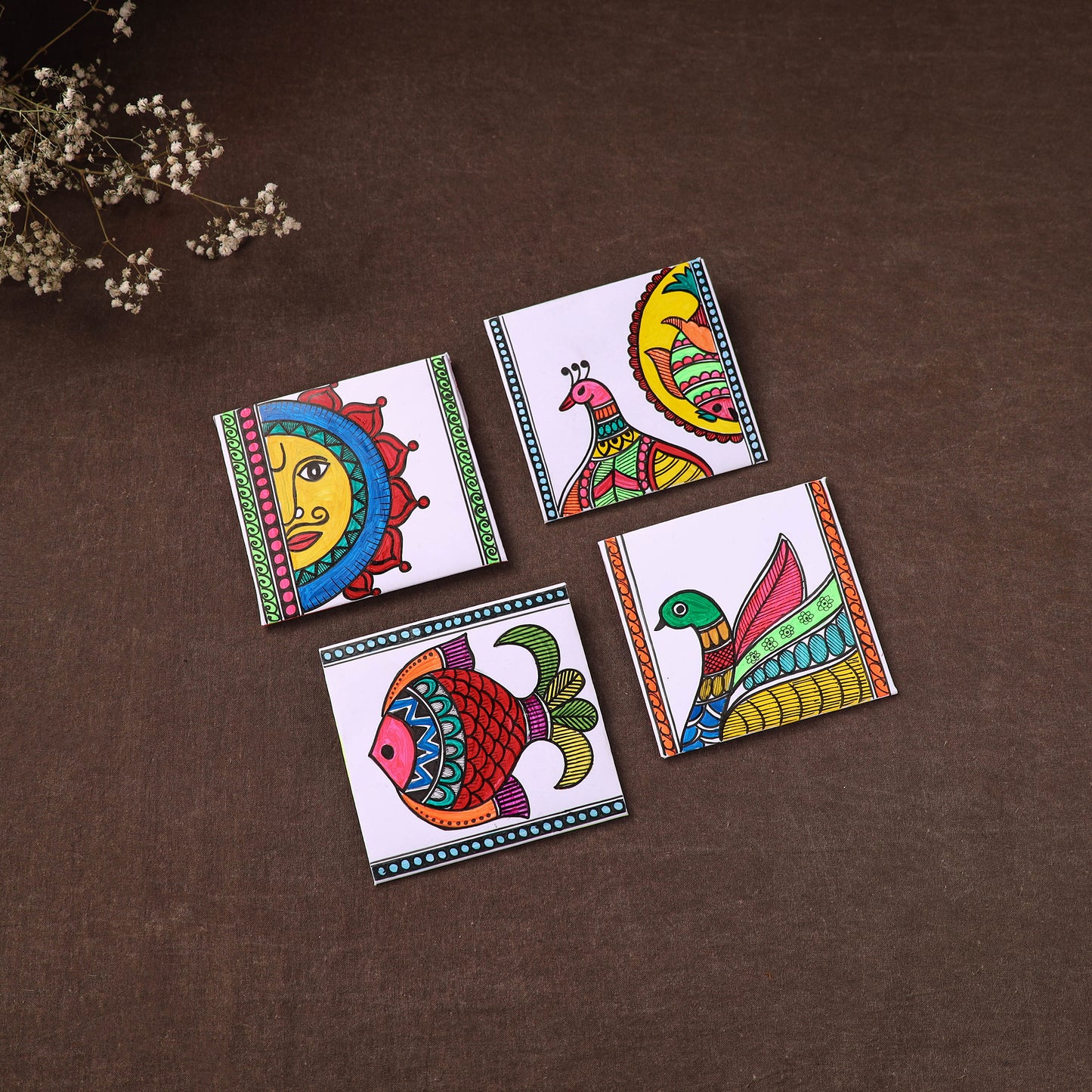 Handpainted Paper Envelopes (Set of 4) 08