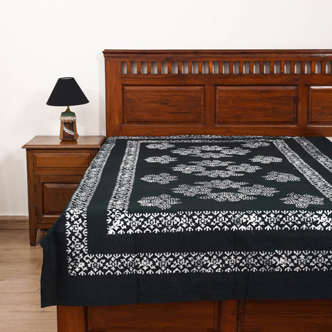 Hand batik print single bedsheet (90 x 60 in)