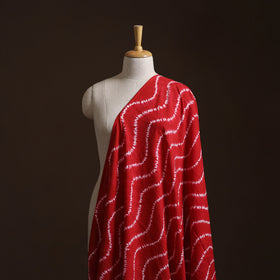 Red - Shibori Tie-Dye Pure Cotton Fabric 11