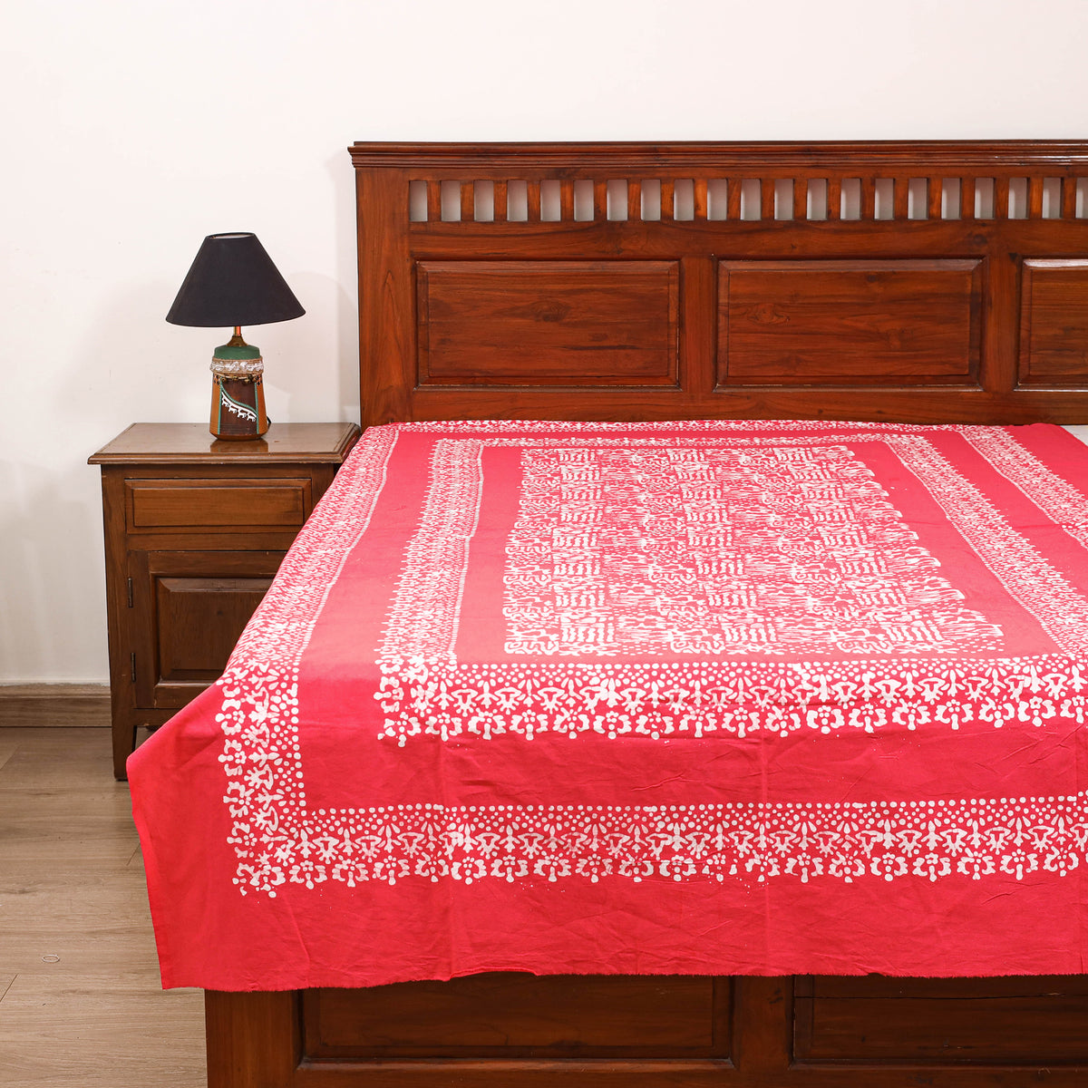 Hand Batik Print Single Bedsheet (90 x 60 in) 03