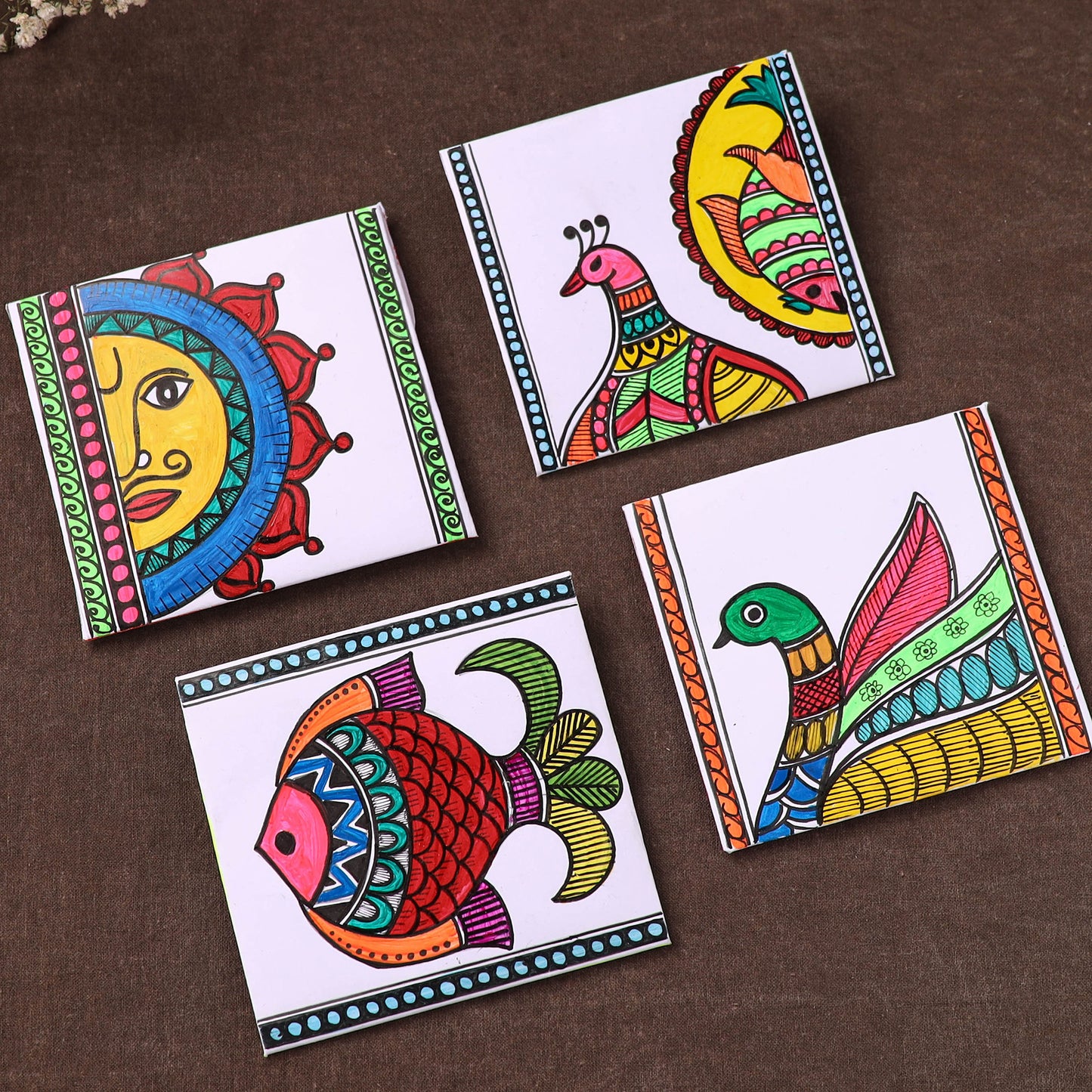 Handpainted Paper Envelopes (Set of 4) 08