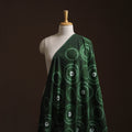 Green - Shibori Tie-Dye Pure Cotton Fabric 14