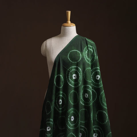 Green - Shibori Tie-Dye Pure Cotton Fabric 14