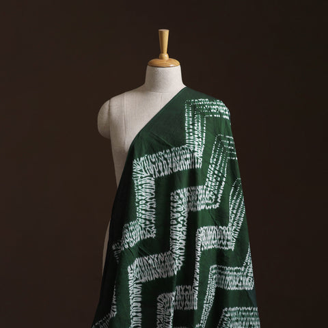 Green - Shibori Tie-Dye Pure Cotton Fabric 16