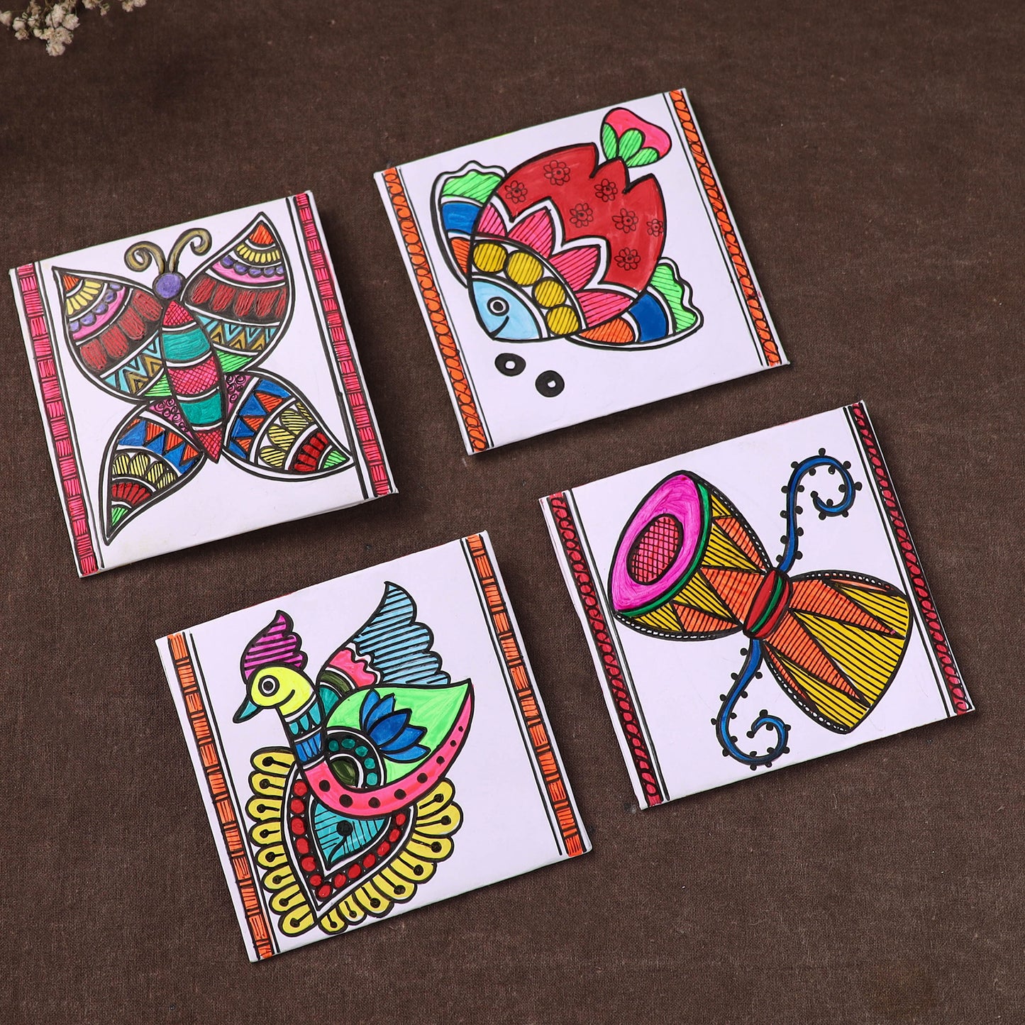 Handpainted Paper Envelopes (Set of 4) 03