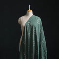 Green - Akola Hand Block Print Slub Cotton Fabric 02