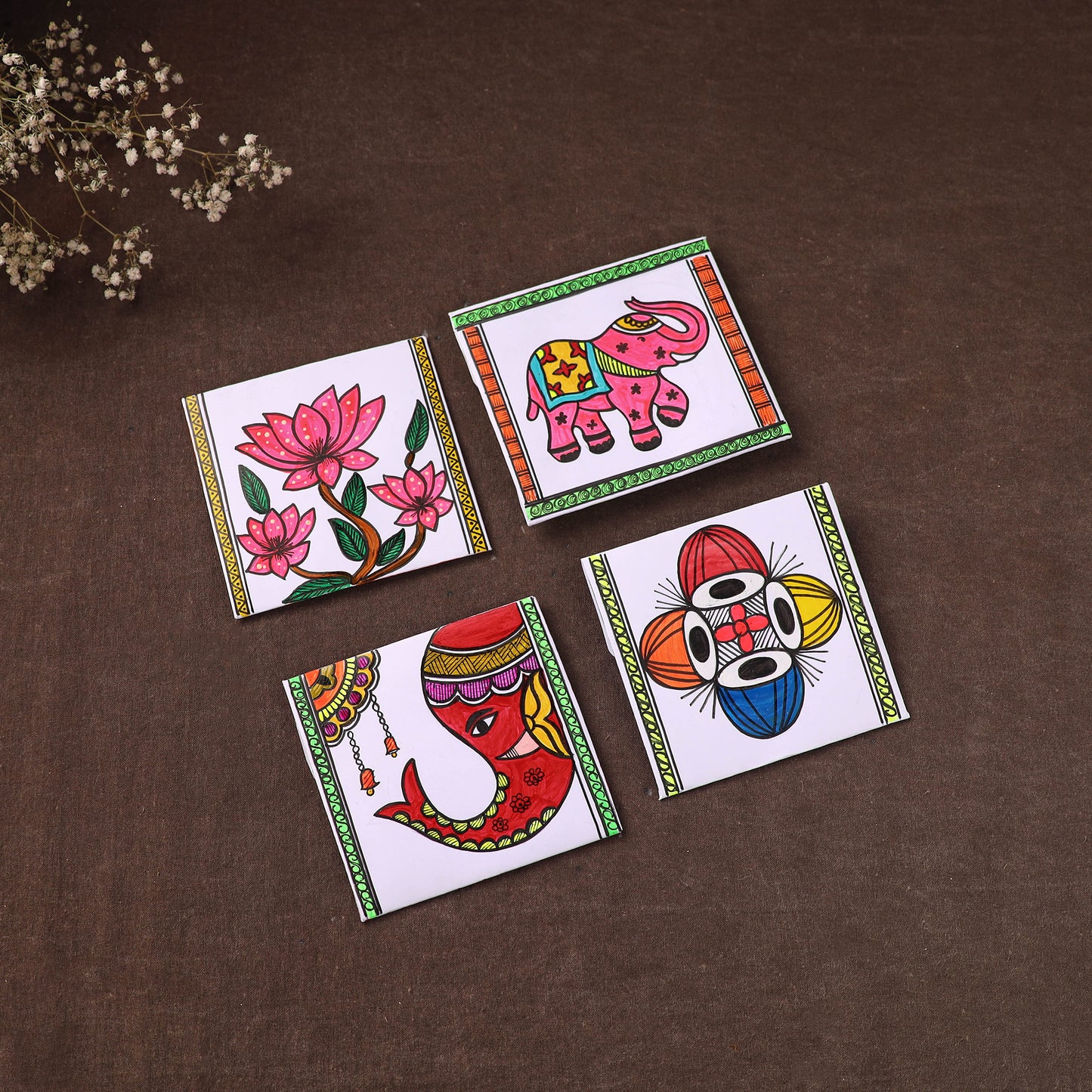 Handpainted Paper Envelopes (Set of 4) 04