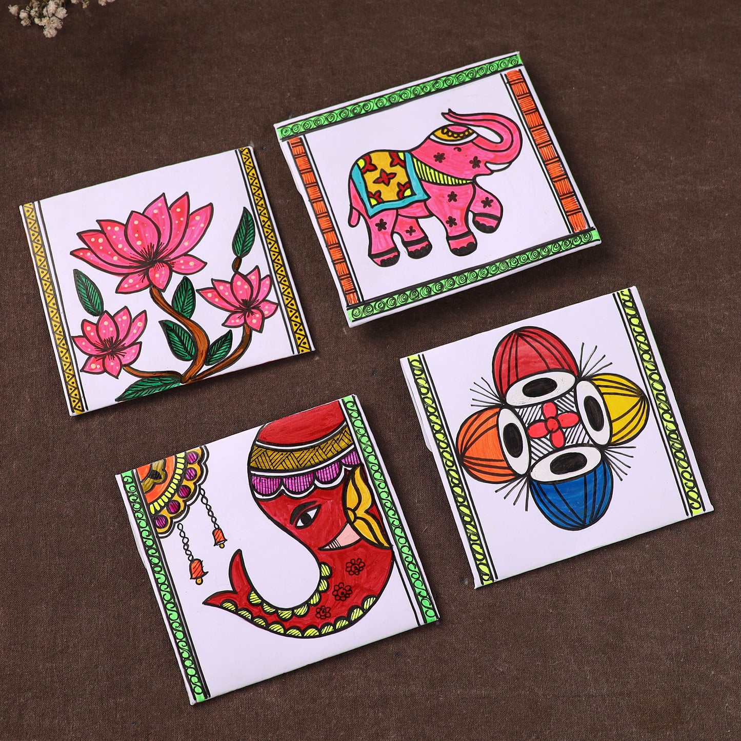 Handpainted Paper Envelopes (Set of 4) 04