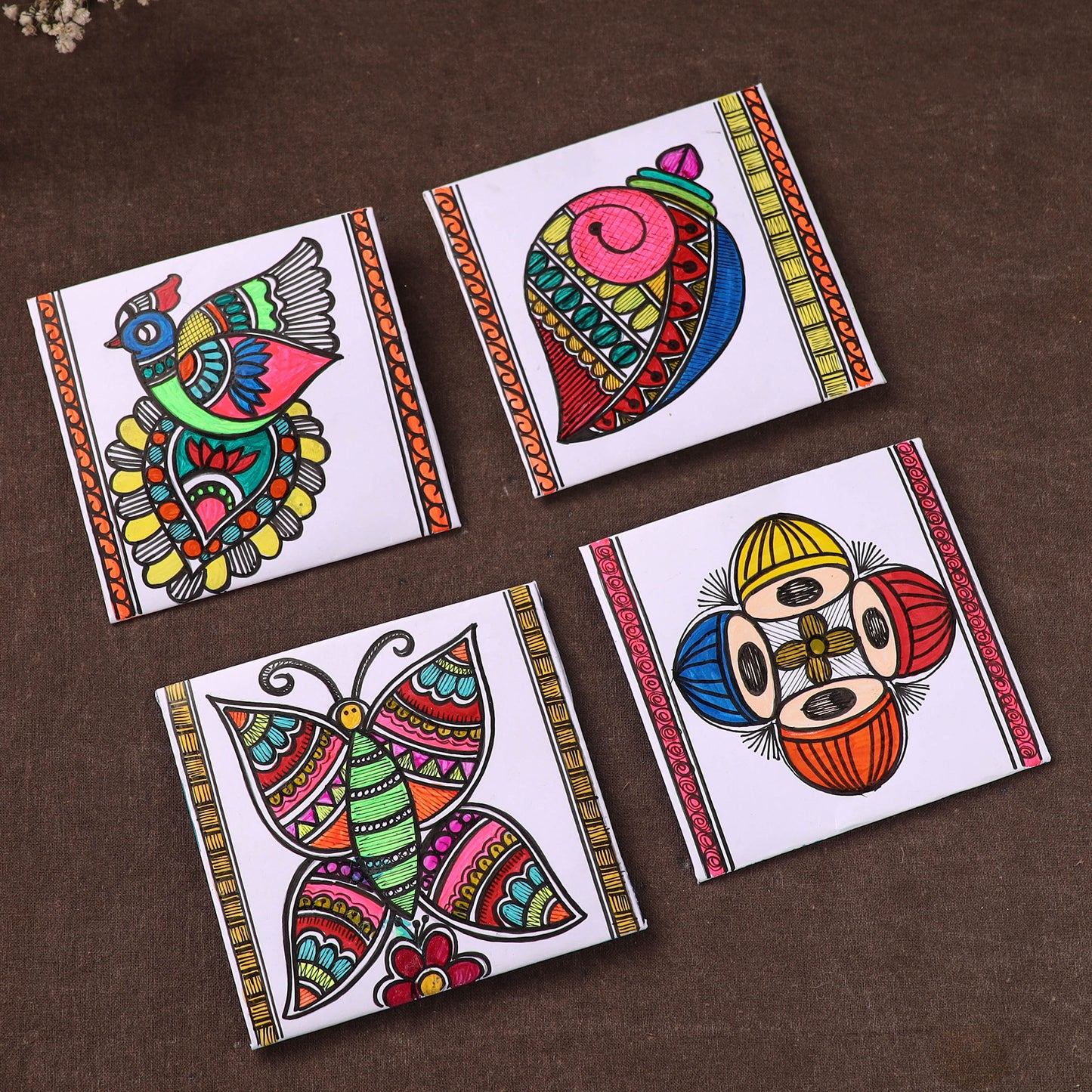 Handpainted Paper Envelopes (Set of 4) 07