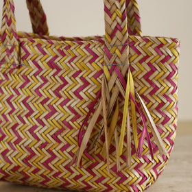 Handcrafted Natural Water Hyacinth Handbag from Assam 03