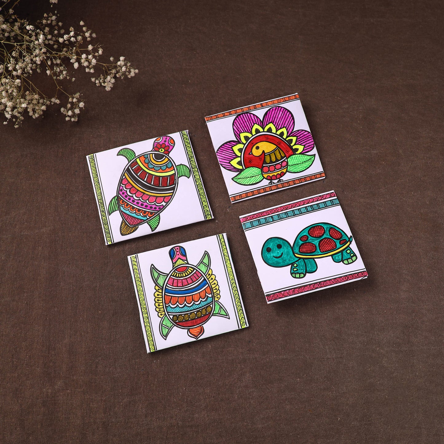 Handpainted Paper Envelopes (Set of 4) 09