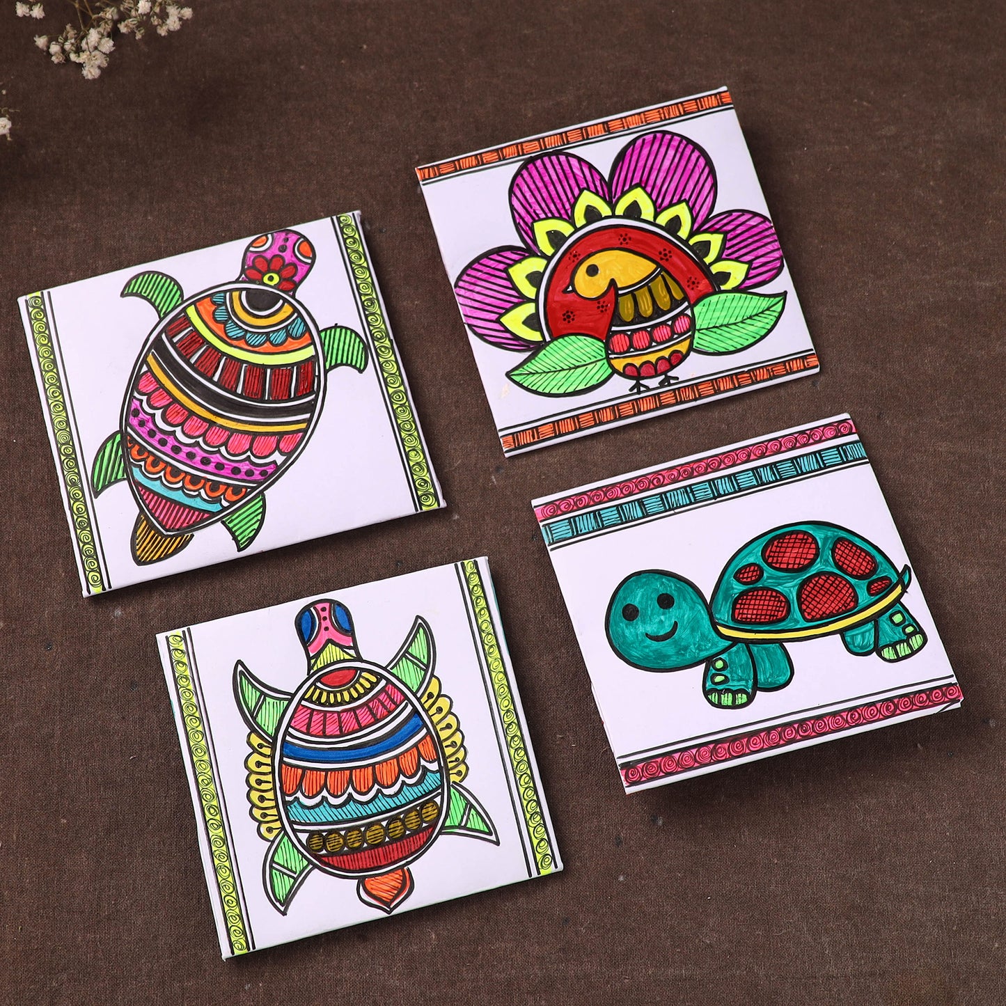 Handpainted Paper Envelopes (Set of 4) 09
