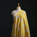 Yellow - Akola Hand Block Print Slub Cotton Fabric 18
