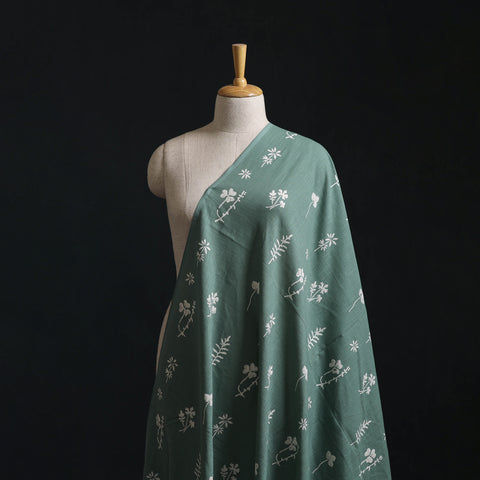 Akola Hand Block Print Slub Cotton Fabric 19