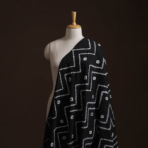 Black - Shibori Tie-Dye Pure Cotton Fabric 22