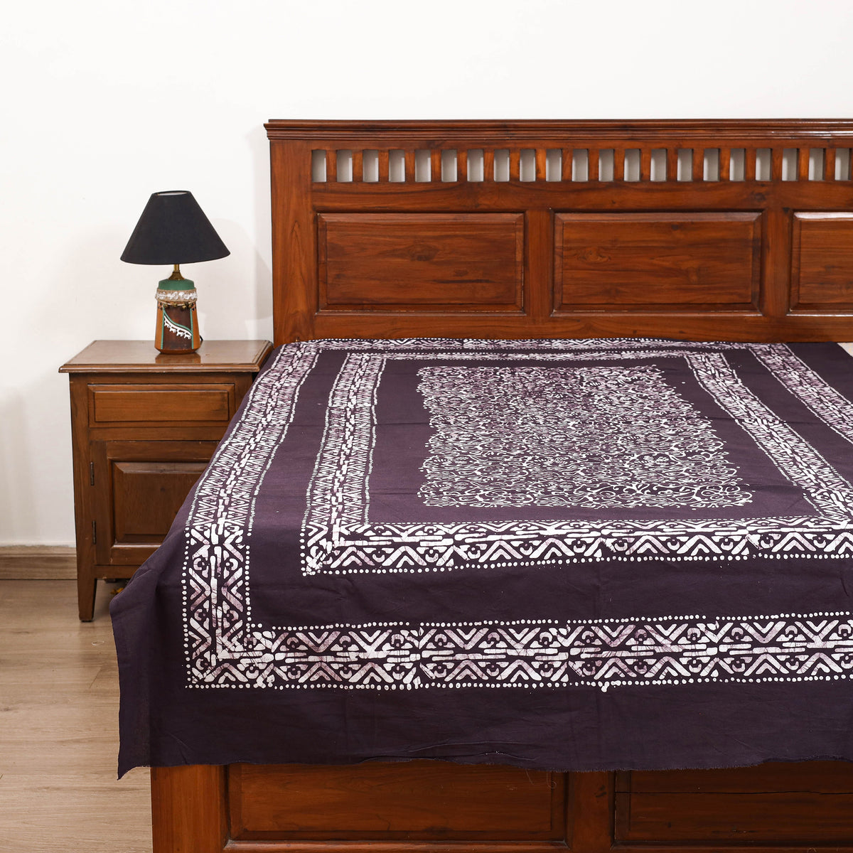 Hand Batik Print Single Bedsheet (90 x 60 in) 10