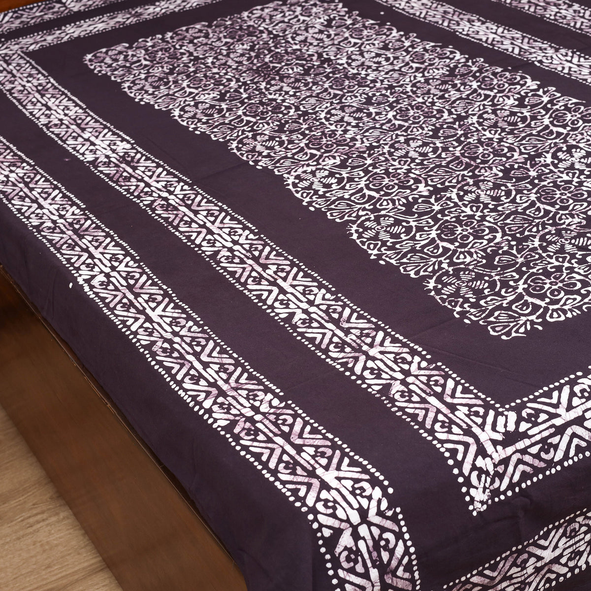 Hand Batik Print Single Bedsheet (90 x 60 in) 10