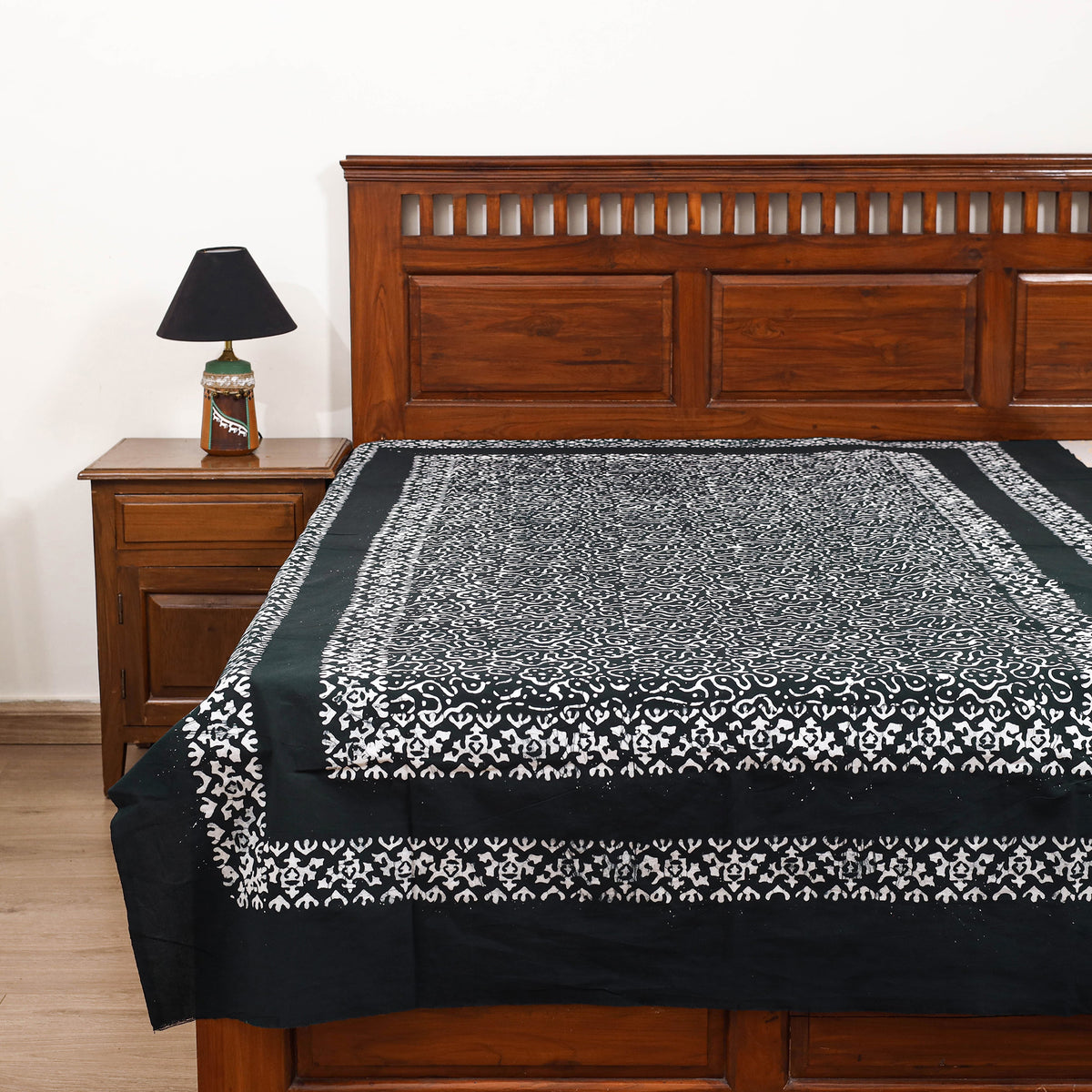 Hand Batik Print Single Bedsheet (90 x 60 in) 11