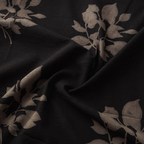 Brown - Akola Hand Block Print Slub Cotton Fabric 23