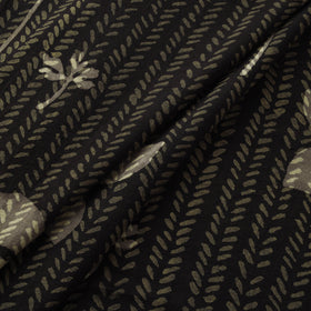 Brown - Akola Hand Block Print Slub Cotton Fabric 24