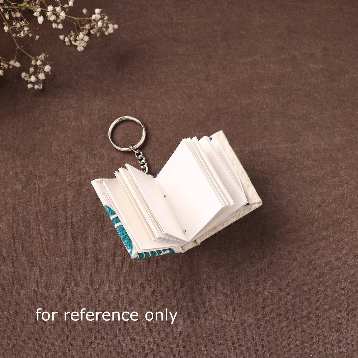 Mini Diary Keychain in Floral Prints Cover 19