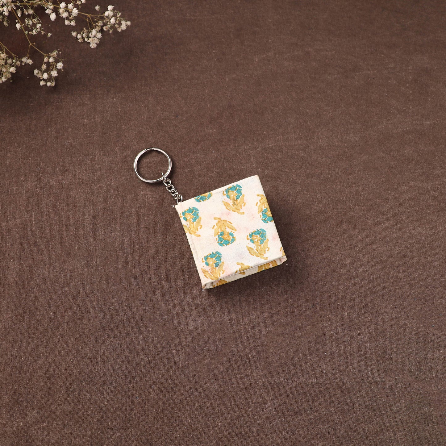 Mini Diary Keychain in Floral Prints Cover 01