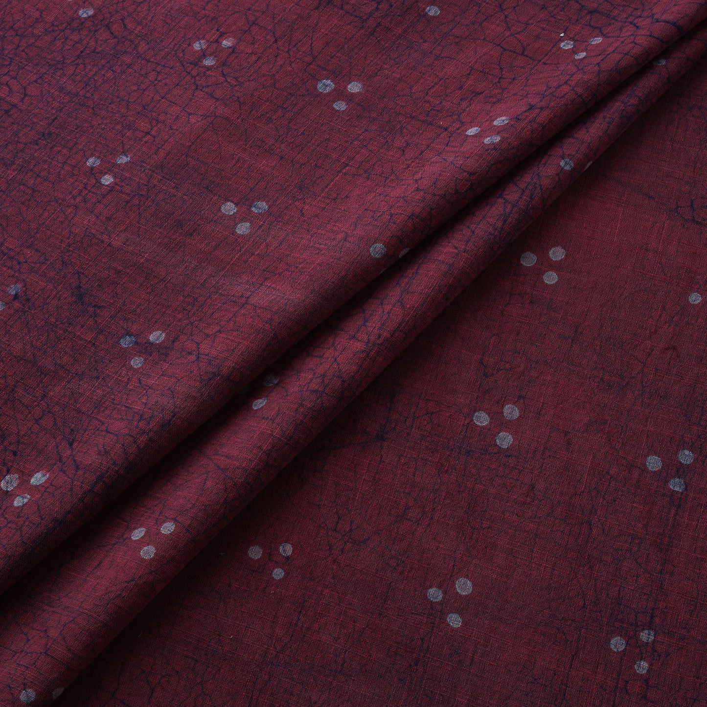 Purple - Akola Hand Block Print Slub Cotton Fabric 26