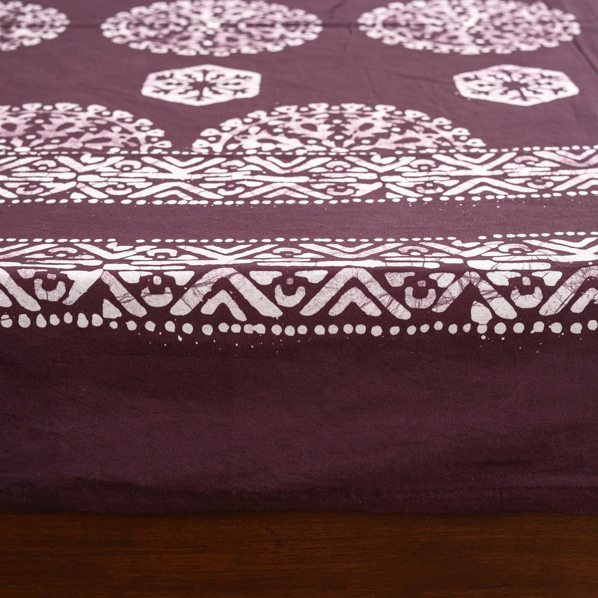 Hand Batik Print Single Bedsheet (90 x 60 in) 12